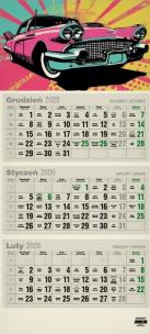 Opakowanie Kalendarz 2026 trójdzielny płaski eko MIX