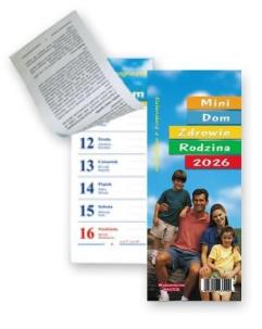 Kalendarz 2026 tyg. magnes mini Dom, Zdrowie, Rodzina. Wydawca: Kastor. Multiszop.pl Opakowanie Kalendarz 2026 tyg. magnes mini Dom, Zdrowie, Rodzina