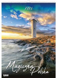 Kalendarz 2026 wieloplanszowy magiczna Polska. Wydawca: Evena. Multiszop.pl Opakowanie Kalendarz 2026 wieloplanszowy magiczna Polska