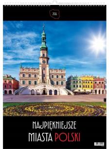 Kalendarz 2026 wieloplanszowy miasta polski. Wydawca: Evena. Multiszop.pl Opakowanie Kalendarz 2026 wieloplanszowy miasta polski