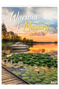 Kalendarz 2026 wieloplanszowy Warmia i Mazury. Wydawca: Evena. Multiszop.pl Opakowanie Kalendarz 2026 wieloplanszowy Warmia i Mazury