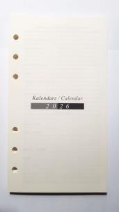 Opakowanie Kalendarz 2026 Wkład do Organizera Terminarz 9,5x17,2cm WKLORS-07-Weekly