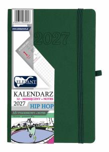 Opakowanie Kalendarz 2027 12 m-cy. Hip hop A5 tygodniowy zielony