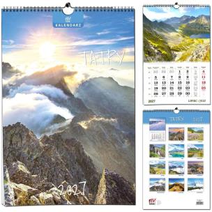 Opakowanie Kalendarz 2027 13 planszowy Tatry