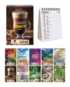 Opakowanie Kalendarz 2027 A5 biurkowy tygodniowy Mini MIX