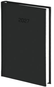 Okładka książki Kalendarz 2027 B5 dzienny Vivella czarny