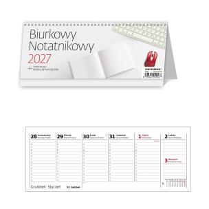 Opakowanie Kalendarz 2027 biurkowy tygodniowy notatnikowy