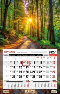 Opakowanie Kalendarz 2027 jednodzielny 3XL las