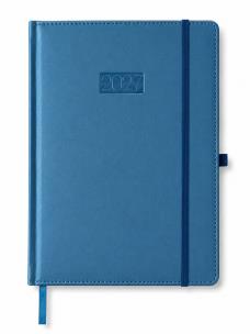 Opakowanie Kalendarz 2027 książkowy A4 dzienny elegance niebieski metalik K-A4DLM V.1
