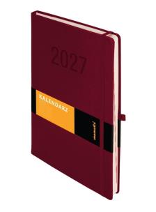 Opakowanie Kalendarz 2027 Memofix A4 DNS bordowy