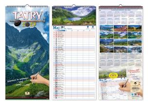 Opakowanie Kalendarz 2027 paskowy szeroki Tatry