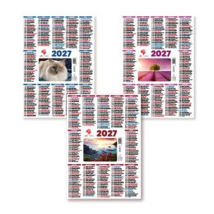 Opakowanie Kalendarz 2027 plakietka listkowy MIX
