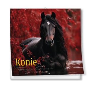 Opakowanie Kalendarz 2027 ścienny 30x30cm Konie
