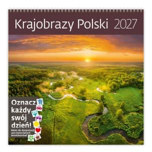 Opakowanie Kalendarz 2027 ścienny 30x30cm Krajobrazy... HELMA