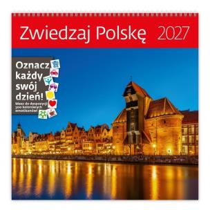 Opakowanie Kalendarz 2027 ścienny 30x30cm Zwiedzaj... HELMA
