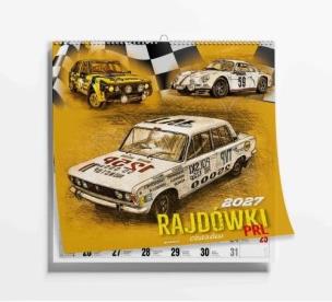 Opakowanie Kalendarz 2027 ścienny 32x32cm Rajdówki PRL