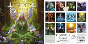 Opakowanie Kalendarz 2027 ścienny mini Elementals Anne Stokes