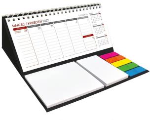 Opakowanie Kalendarz 2027 tygodniowy biurkowy z notesem