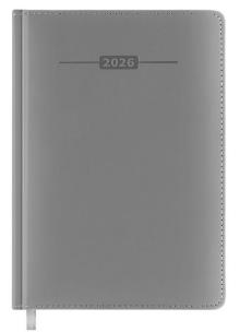 Kalendarz książkowy 2026 A5 szary EASY. Wydawca: Easy Stationery. Multiszop.pl Opakowanie Kalendarz książkowy 2026 A5 szary EASY