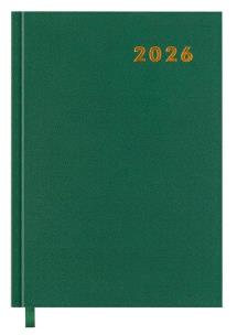 Kalendarz książkowy 2026 A5 zielony EASY. Wydawca: Easy Stationery. Multiszop.pl Opakowanie Kalendarz książkowy 2026 A5 zielony EASY
