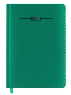 Kalendarz książkowy 2026 A5 zielony EASY. Wydawca: Easy Stationery. Multiszop.pl Opakowanie Kalendarz książkowy 2026 A5 zielony EASY