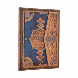 Kalendarz książkowy midi 2026 Safavid Indigo. Wydawca: Paperblanks. Multiszop.pl Opakowanie Kalendarz książkowy midi 2026 Safavid Indigo