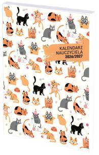 Opakowanie Kalendarz naucz. A5 tyg. PCV Koty