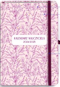 Okładka książki Kalendarz Nauczyciela 2025/2026 A5 TDW Kwiatowy