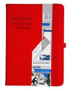 Opakowanie Kalendarz pedagoga 2025/26 B6 tyg. Salsa czerwony