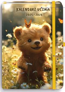 Okładka książki Kalendarz Ucznia 2025/2026 B6 TNS Miś