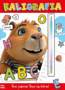 Kaligrafia z tęczowym ołówkiem. Autor: Opracowanie zbiorowe. Multiszop.pl Okładka książki Kaligrafia z tęczowym ołówkiem