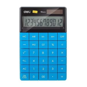 Opakowanie Kalkulator 12-pozycyjny niebieski DELI