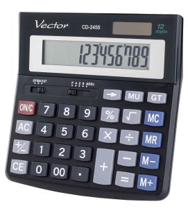 Opakowanie Kalkulator biurowy Vector CD-2455