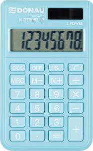 Kalkulator kieszonkowy DONAU TECH 97x60x10 mm jasnoniebieski. Wydawca: Donau. Multiszop.pl Opakowanie Kalkulator kieszonkowy DONAU TECH 97x60x10 mm jasnoniebieski