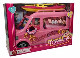 Opakowanie Kamper różowy z akcesoriami i lalką