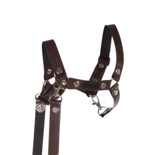 Opakowanie Kantar dla Hobby Horse wodze ekoskóra brązowy