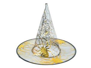 Opakowanie Kapelusz czarownicy czarno-złoty przeźroczysty