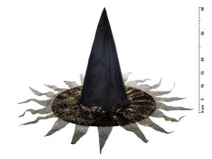 Opakowanie Kapelusz czarownicy M03 czarno-złoty 40x34cm