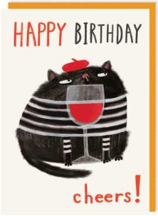 Opakowanie Karnet 201 Urodziny Kot CHEERS!