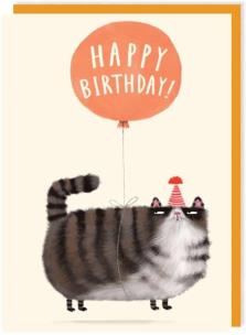 Opakowanie Karnet 229 Urodziny Zrzędliwy kot Grumpy Cat