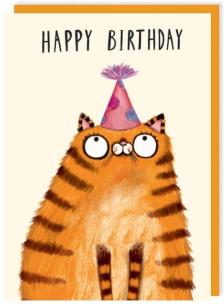 Opakowanie Karnet 313 Urodziny Rudy kot