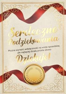 Opakowanie Karnet 3K Podziękowania