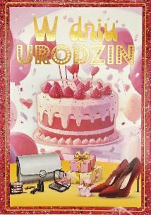 Opakowanie Karnet 3K Urodziny