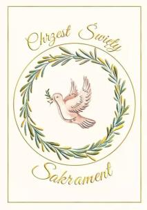 Opakowanie Karnet A4 chrzest Gołąb