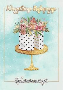 Opakowanie Karnet A5 Tort glamour