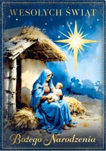 Opakowanie Karnet B6 3D Boże Narodzenie