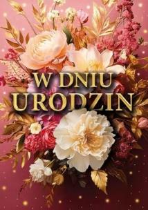 Opakowanie Karnet B6 3D W dniu urodzin