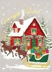 Opakowanie Karnet B6 Boże Narodzenie - Dom Mikołaja