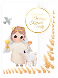 Opakowanie Karnet B6 Komunia. Baranek