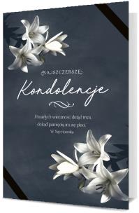Opakowanie Karnet B6 Kondolencje